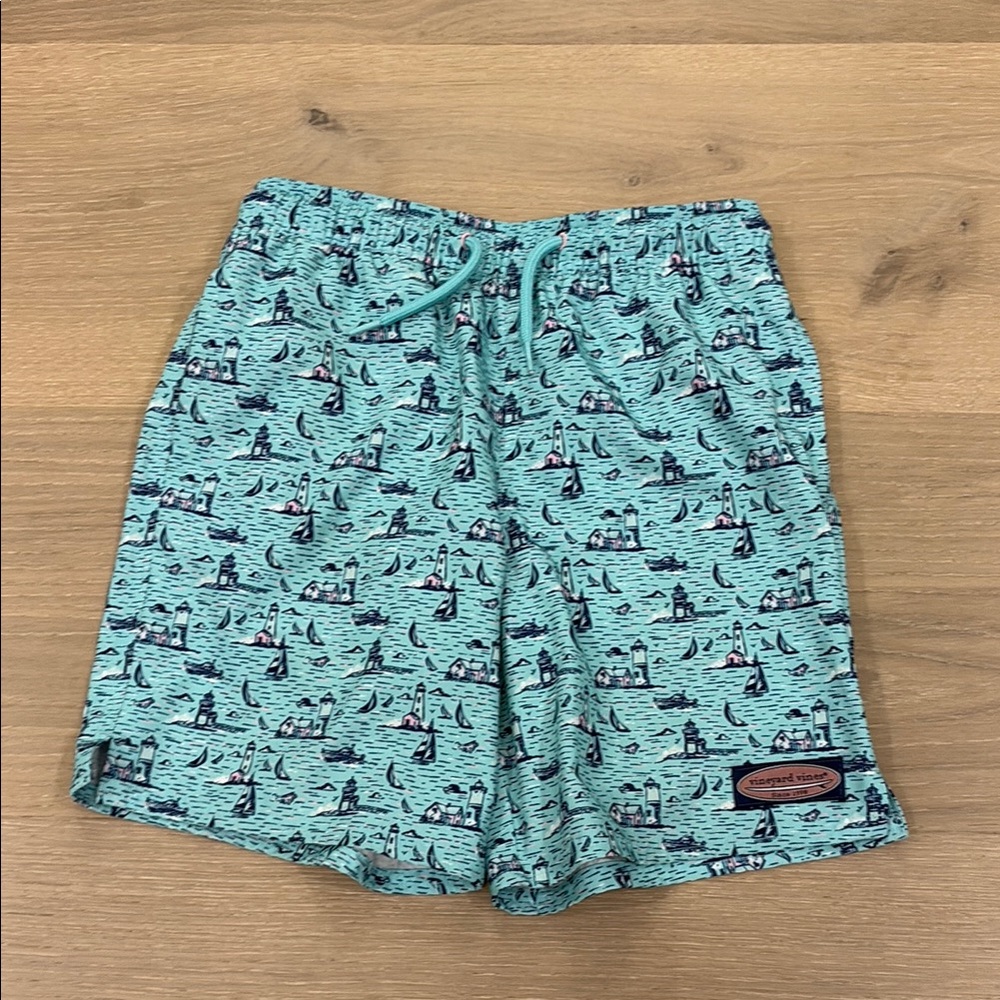 Vineyard Vines Teal Swim Trunks